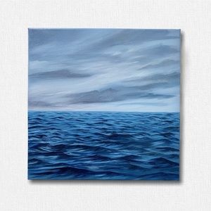 Original Art - acrylic ocean painting on canvas